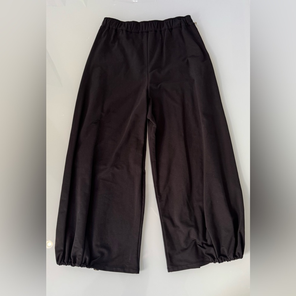 Oblique Creations Wide-Leg Jogger Pants – Black – Made in Italy – Size 0 - Picture 6 of 6